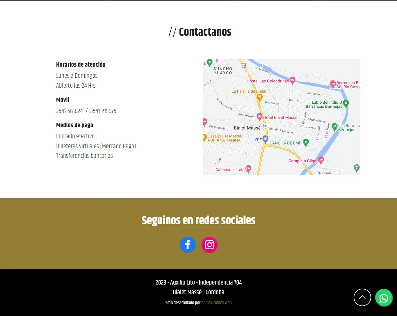 Diseño web AG Soluciones Web